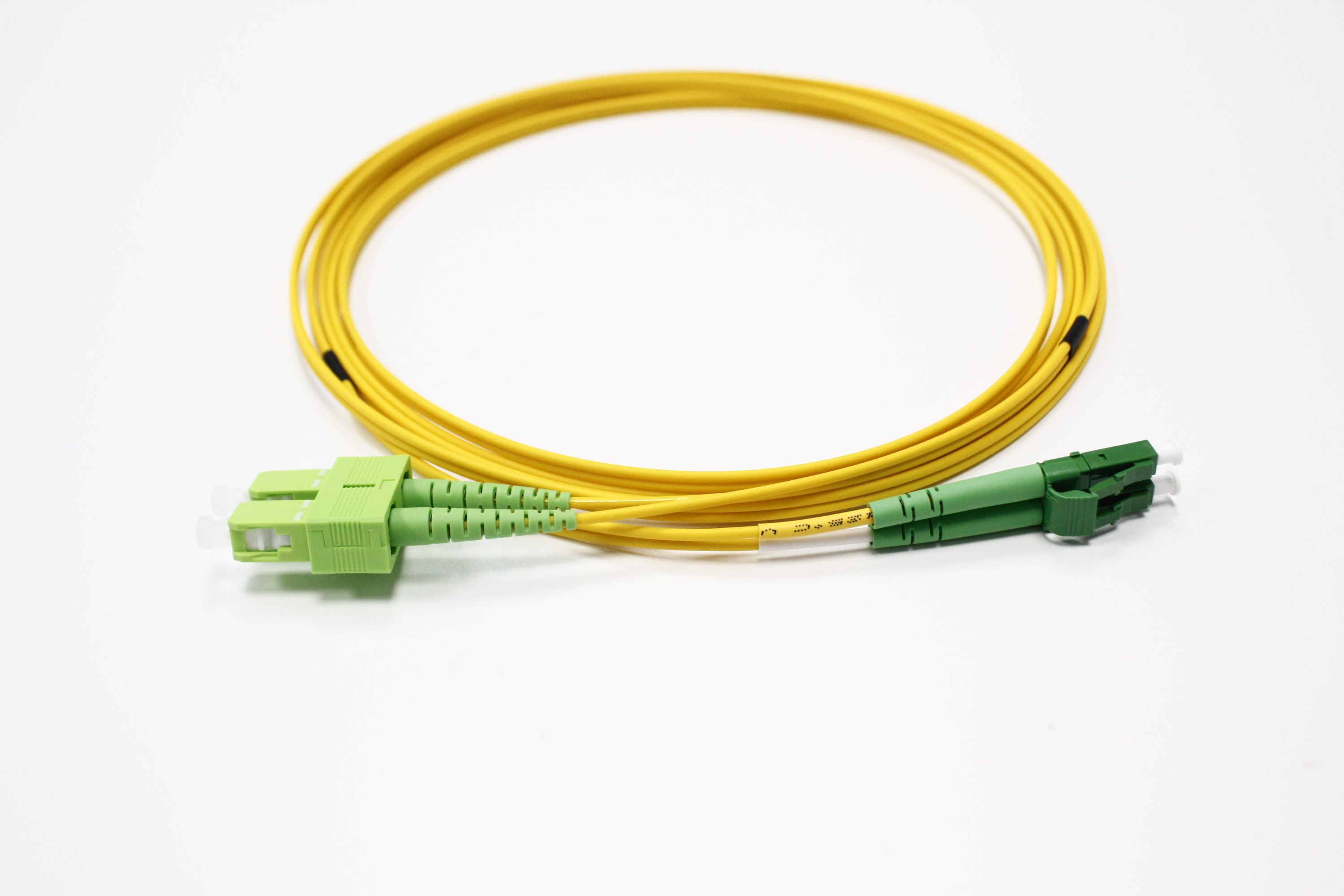Duplex Single‑Mode Fiber Optic Patch Cable (DX, OS2, 9/125 μm
